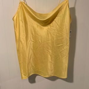 Nine West NWT yellow camisole top